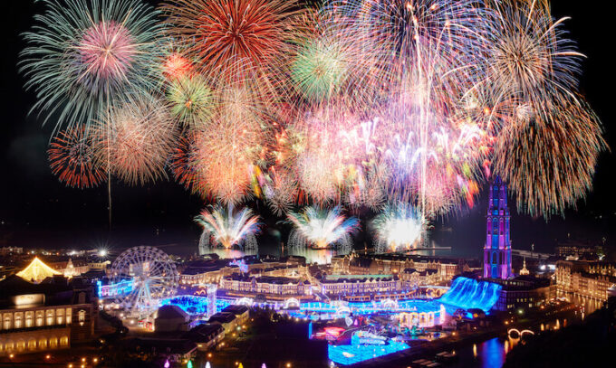 Huis Ten Bosch “Kyushu Fireworks Festival” held on 8 Oct. 2022 (Nagasaki)
